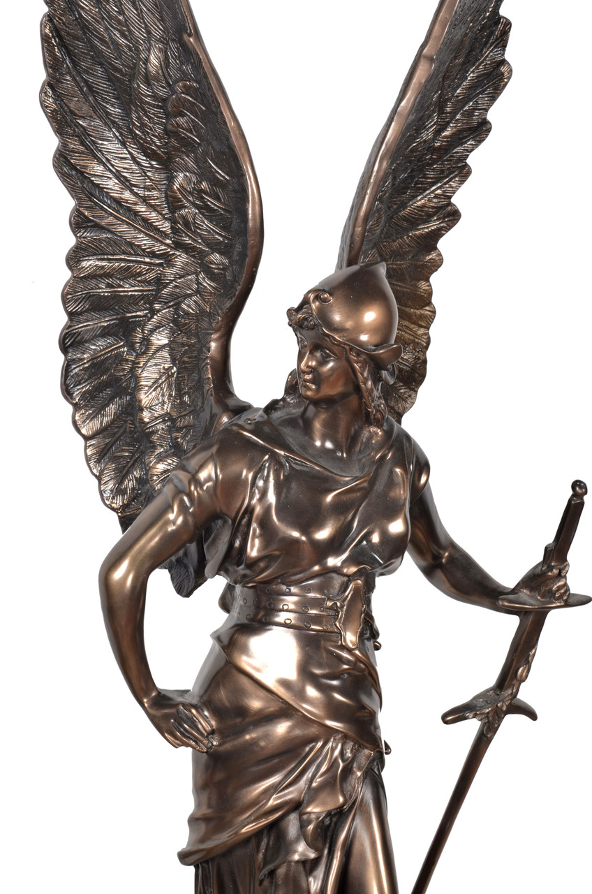 Bronzed Goddess of Victory Close Up Image