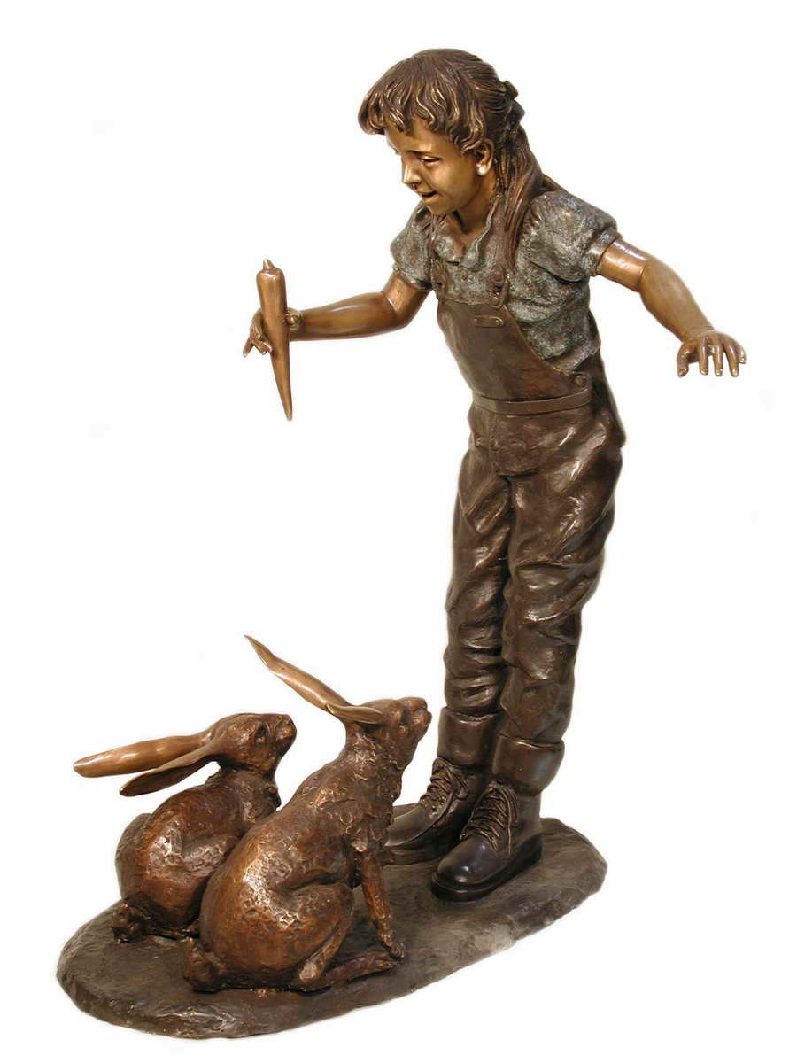 Girl with Rabbits