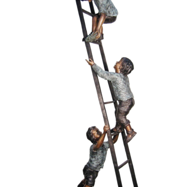 Three Kids on a Ladder