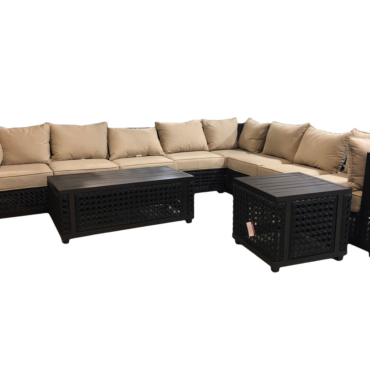 Monterey Ultimate Outdoor Sectional Set of 8 (KIT)