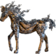 Wooden NewTroya Horse with Aluminum