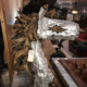 Wooden Big Horse Head with Aluminum