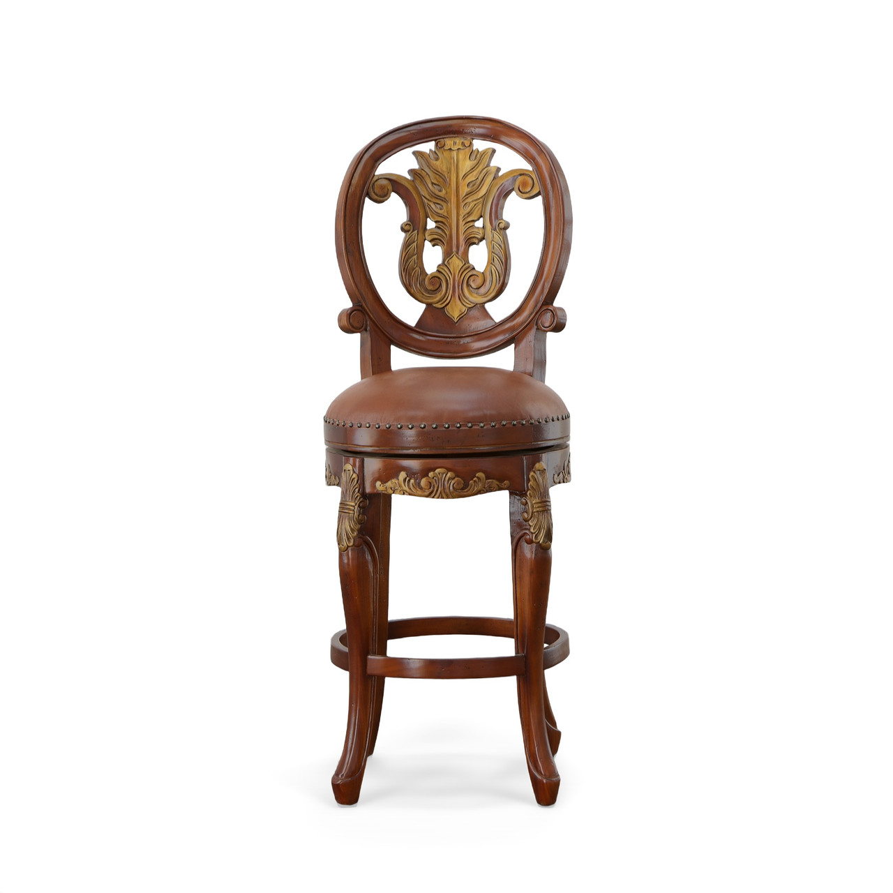 Swivel Bar Stool in Vintage Estate Finish
