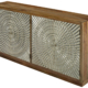 Modern Mango Aluminum Credenza 80 Inches