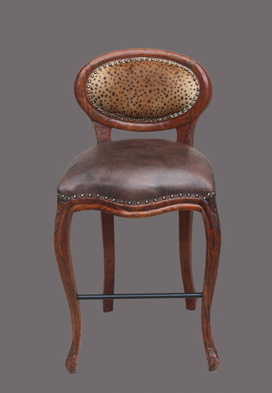 Safari Oval Counter Stool   Leopard