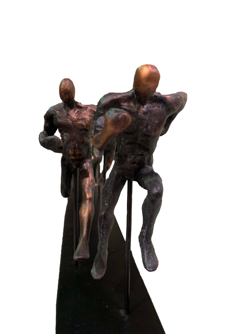 Running Men on Metal Stand Set of 2 Close Up Image