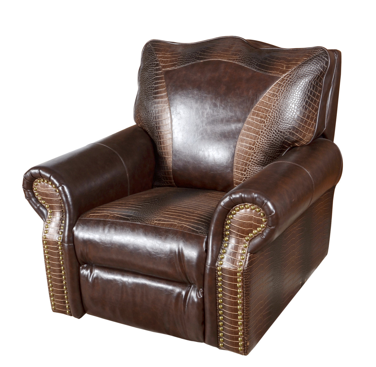 Botswana Brown Chair Rocker Recliner Room Scene