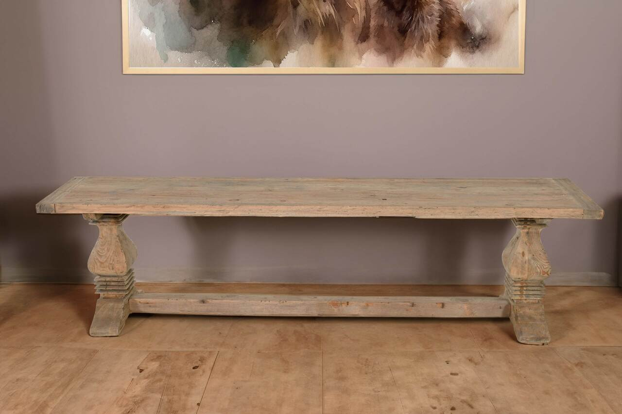 American Farmhouse Reclaimed  Wood Bench Room Scene