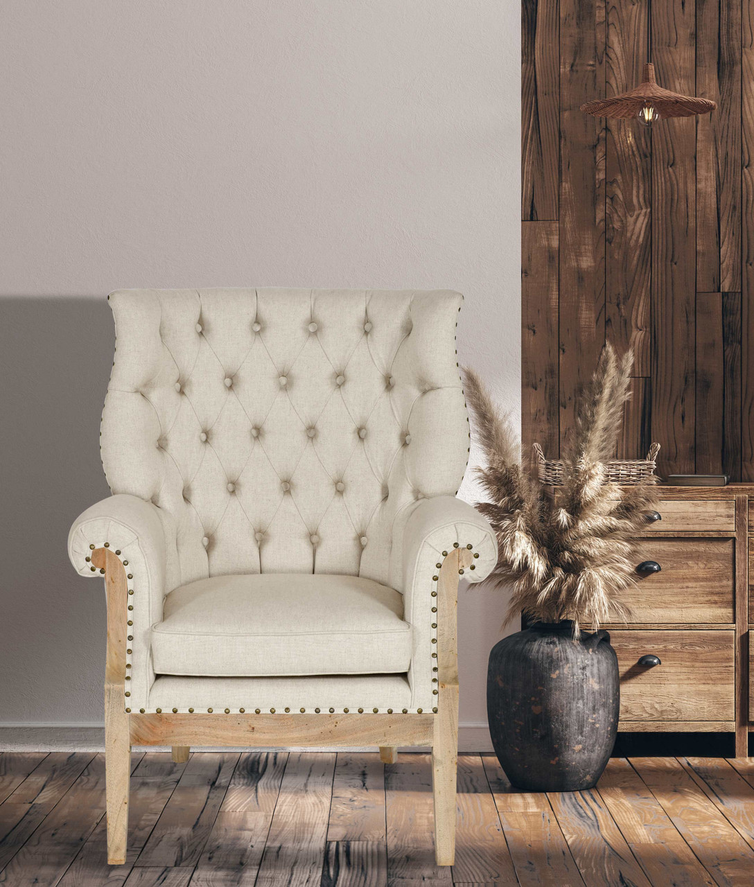 Farmhouse Islander Arm Chair Room Scene