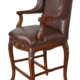 The Deluxe Leather Swivel Bar Stool