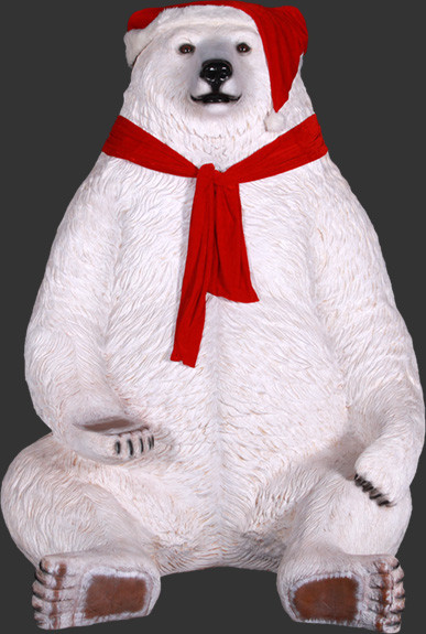 Sitting Christmas Bear Jumbo