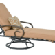 Grand Bonaire Weave Swivel Lounge With Pillow