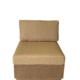 Mountain Studio Modern Rustic Outdoor Armless Single Seater with Cushion