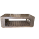 Mountain Studio Outdoor Coffee Table 50 Inch, Aluminum
