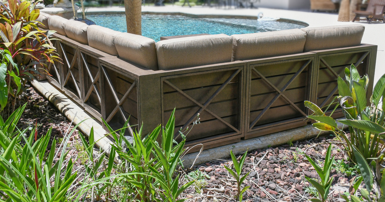 Mountain Studio Outdoor Ultimate 10 Pce Sectional Set Close Up Image