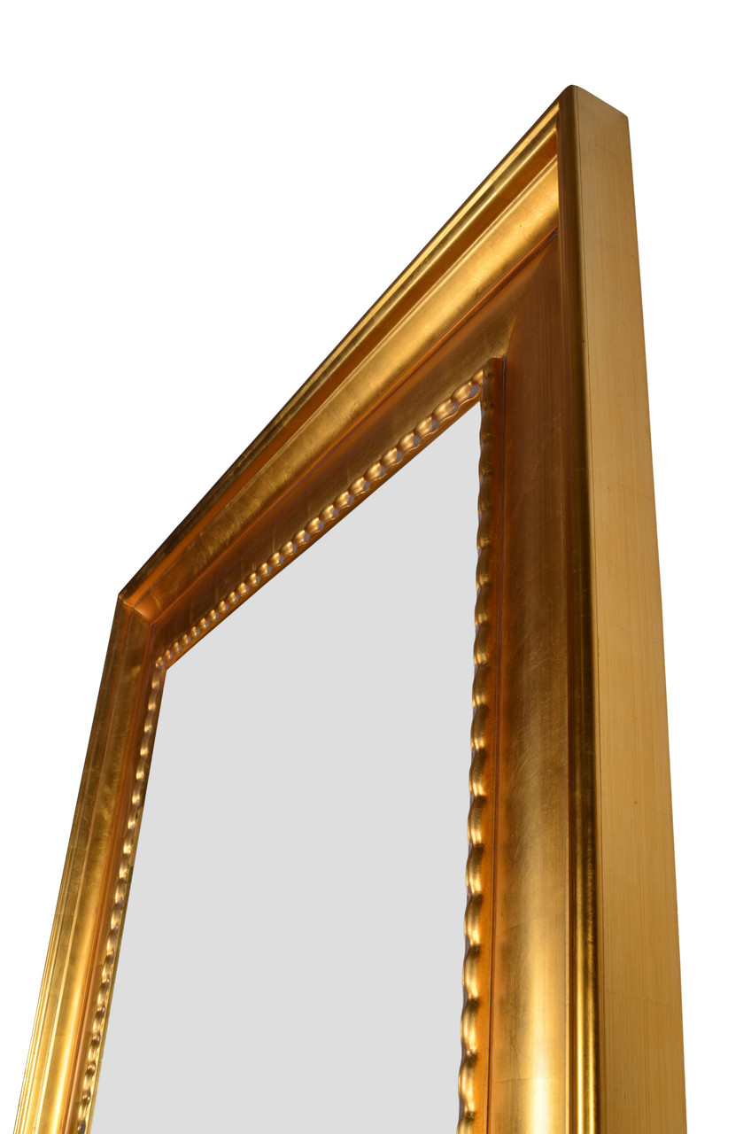 The Mammoth Wood Mirror Gold Leaf Close Up Image