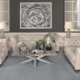Classic Chesterfield Dark Linen Sofa Set of 3
