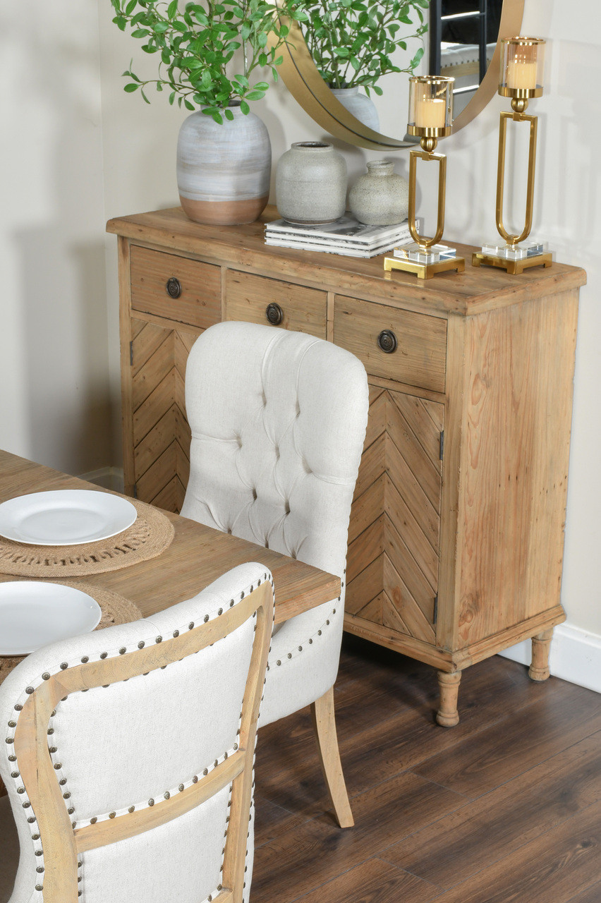 Inverness Farmhouse Credenza Close Up Image