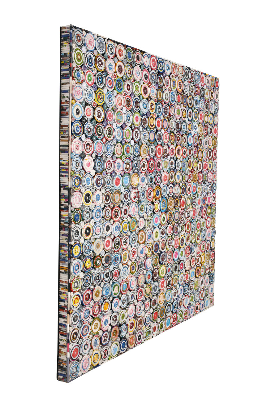 Quilled Coiled Wall Art 40 X 40 Inches Room Scene