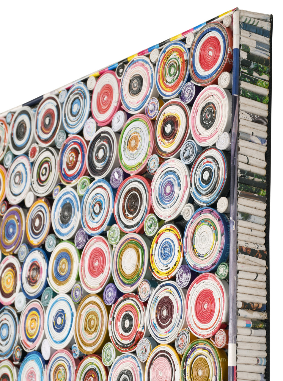 Quilled Coiled Wall Art 40 X 40 Inches Close Up Image