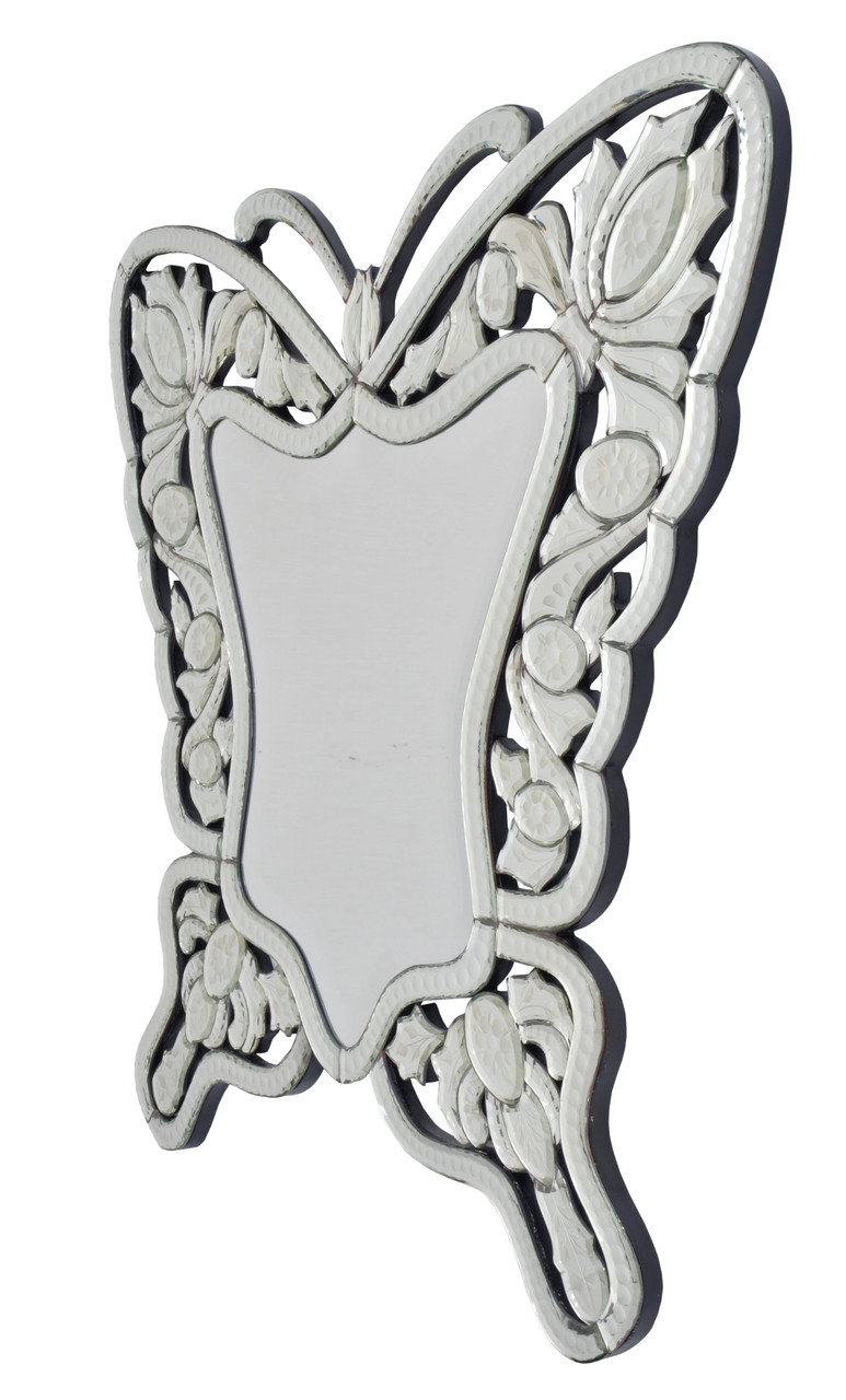 Venetian 80 Cm Butterfly Mirror Close Up Image