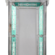 Striking Venetian Style Mirror With Seafoam Border 47.24" Tall