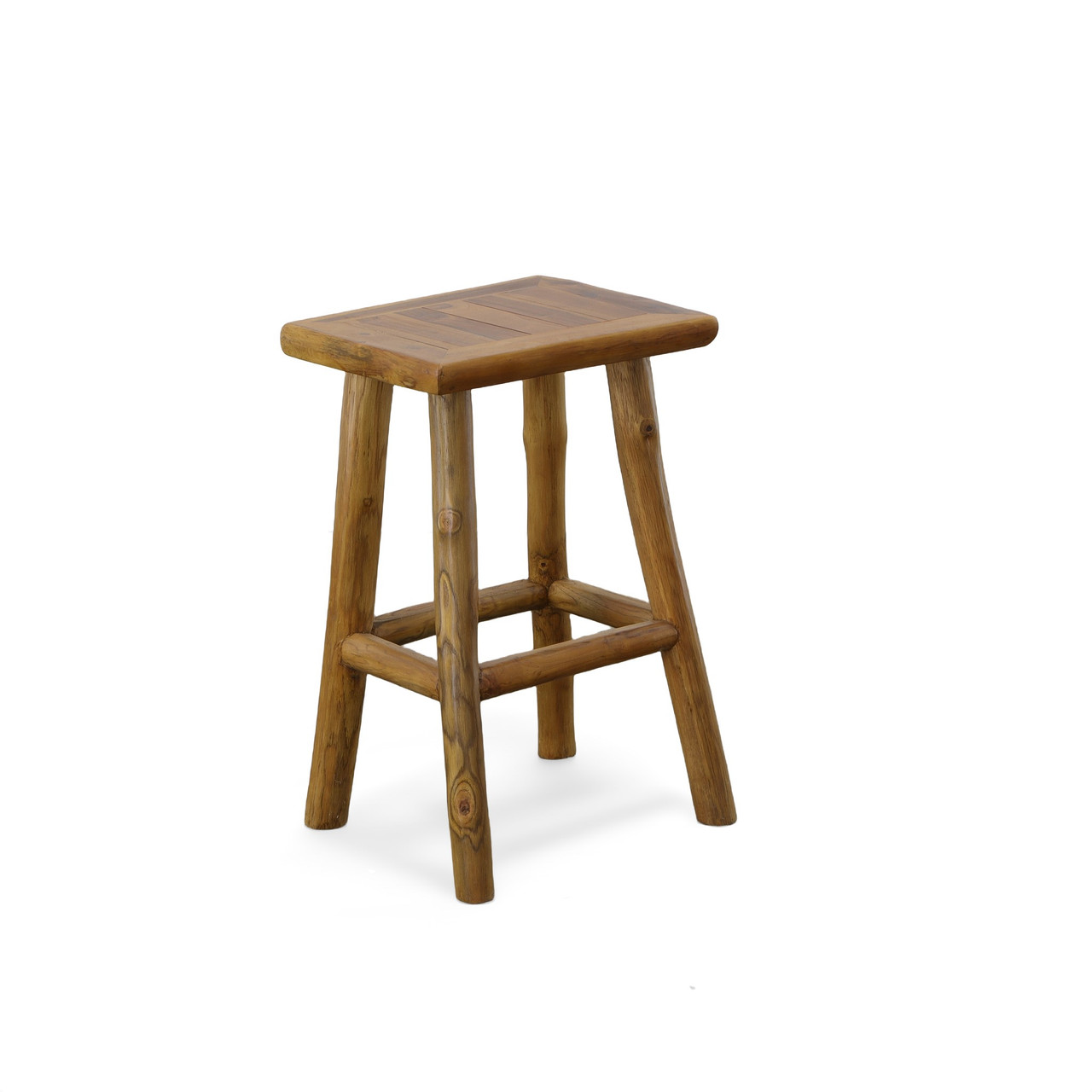 Adirondack Teak Stool Close Up Image