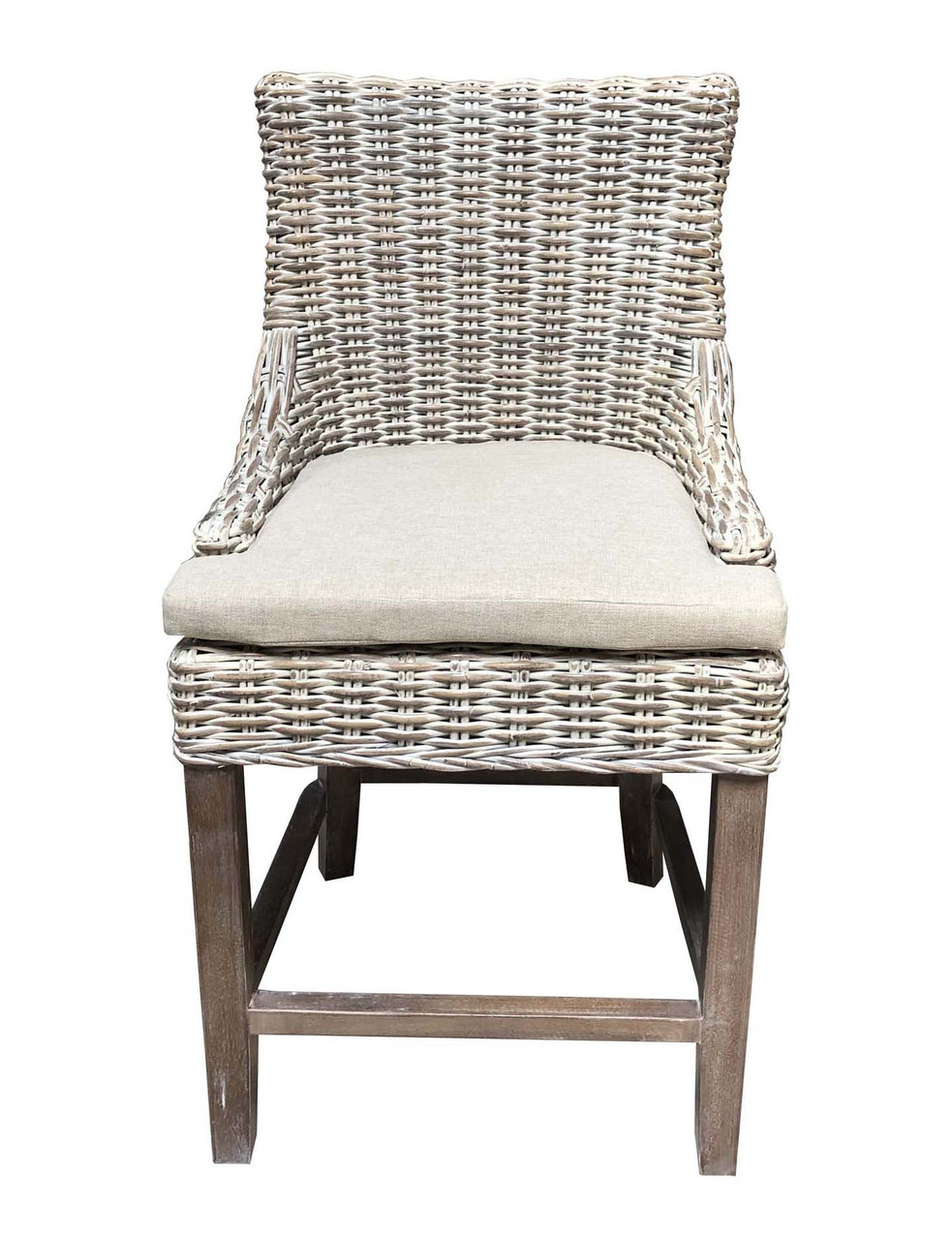 Alfresco Counter Stool Kuba Weave Savannah Wash Room Scene