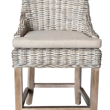 Alfresco Counter Stool Kuba Weave Savannah Wash Close Up Image