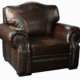 Botswana Croc and Micro Leather Chair