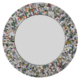 Quilled Large Pyramid Art Mirror 47" Round