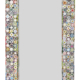 Quilled Large Leaner Coil Art Mirror 36x79