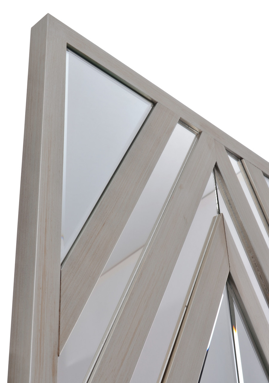 Silver Aspen Diamond 72" Mirror Close Up Image