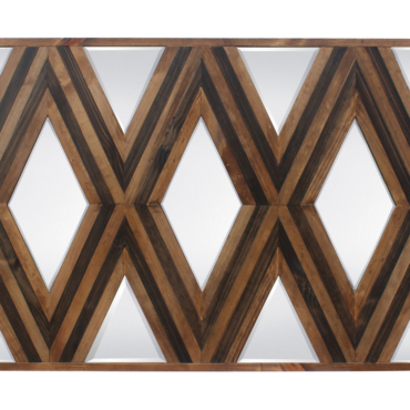 Modern Aspen Parallel 3 Diamonds Mirror
