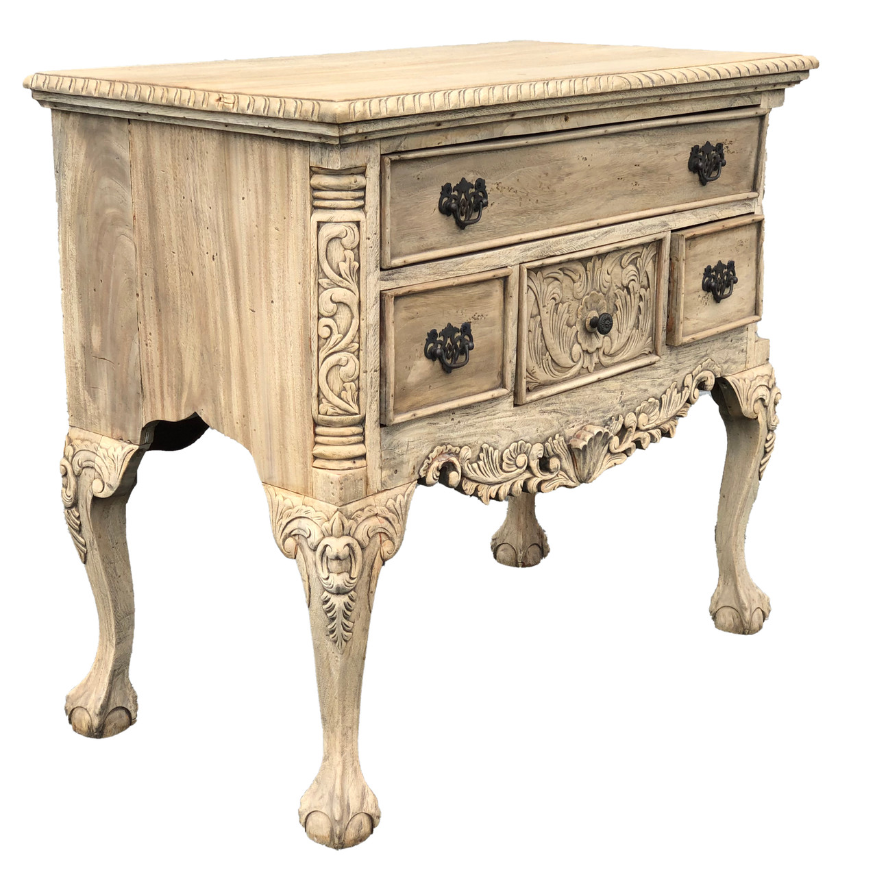 Natural Mahognay Large Chippendale Low Boy Room Scene