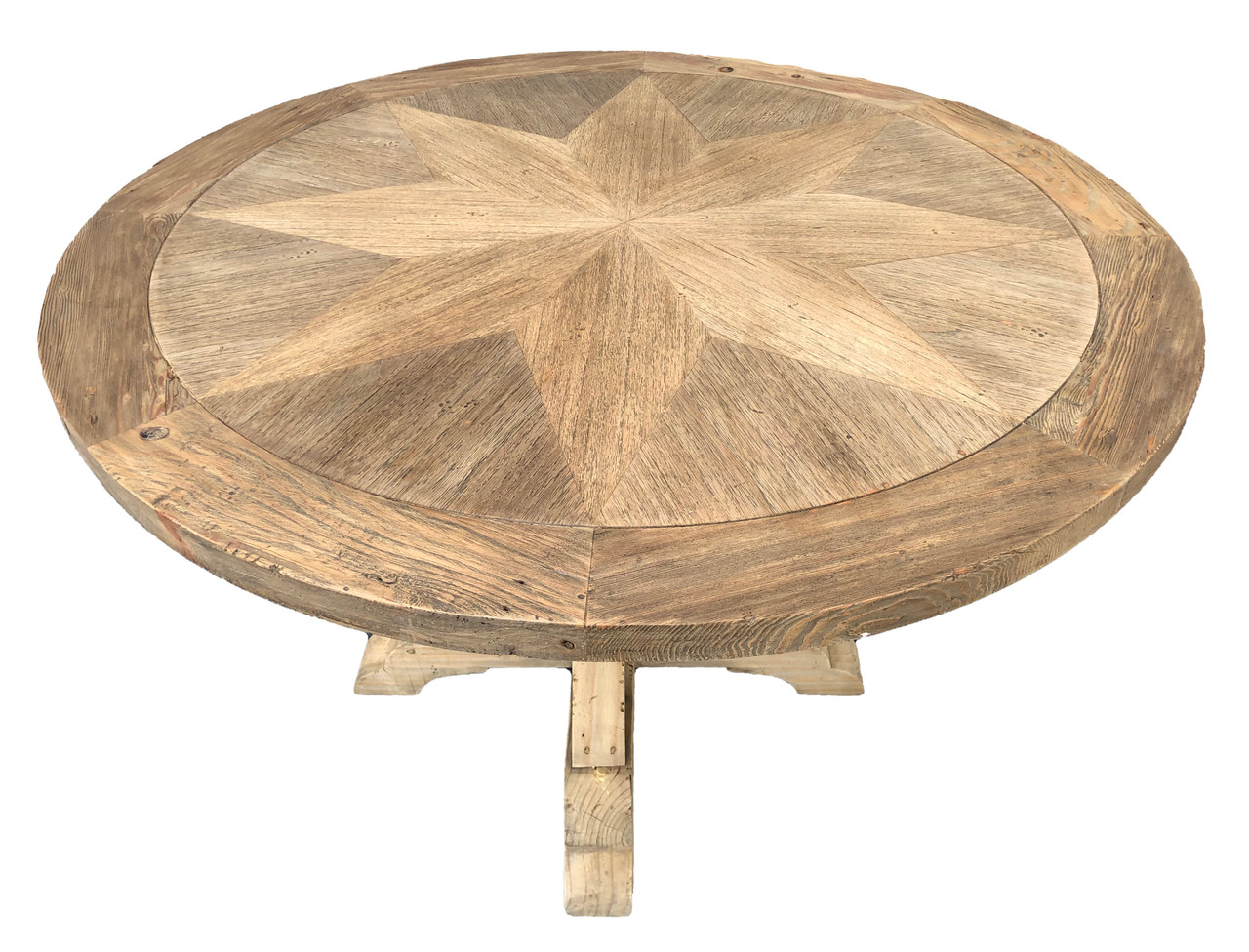 Farmhouse Diamond 48'' Rd Dining Table Close Up Image
