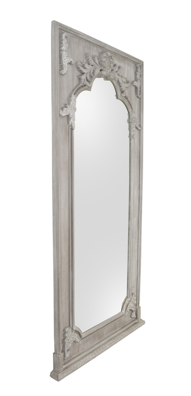 Mystique Gray Mahogany Grand Mirror Close Up Image