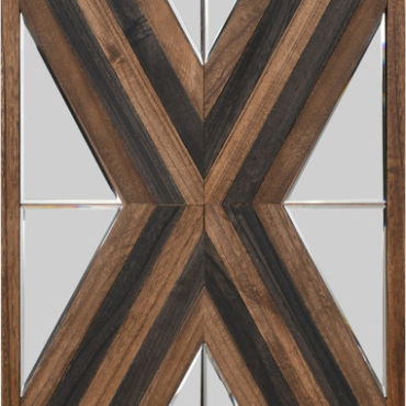 Contemporary Aspen Double Diamond Multi Tone 72 Inch Mirror