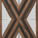 Contemporary Aspen Double Diamond Multi Tone 72 Inch Mirror