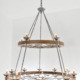 Two Tier Ridge Line 56" Chandelier
