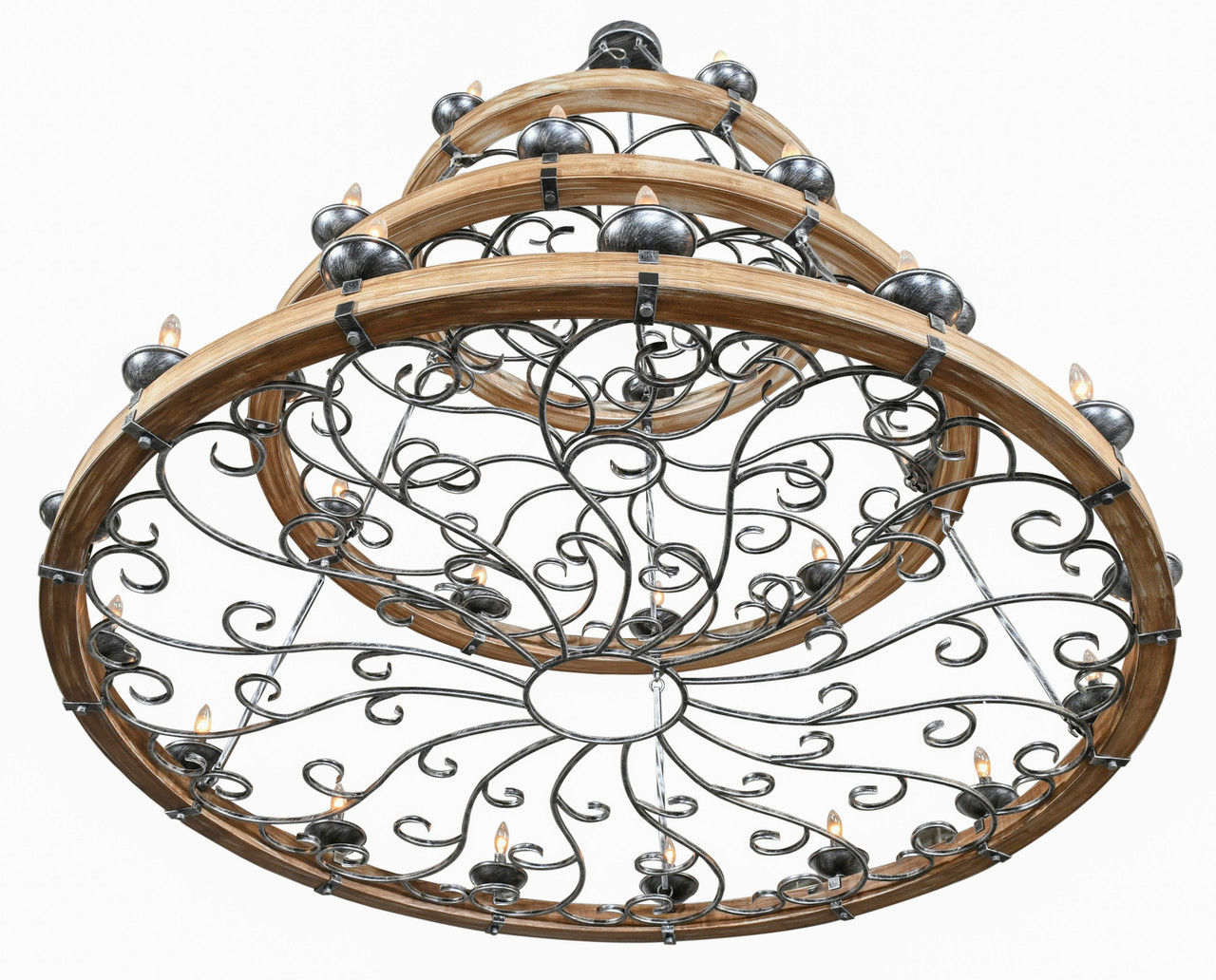 Three Tier Ridge Line 75" Chandelier Room Scene