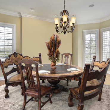 Juliana 72" Round Table Bench Chair Set 5