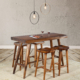 Suar Bar Table With 4 Stools Set of 5 (KIT)