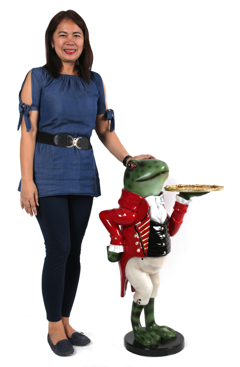 Freddy The Formal Frog Butler 3ft Close Up Image