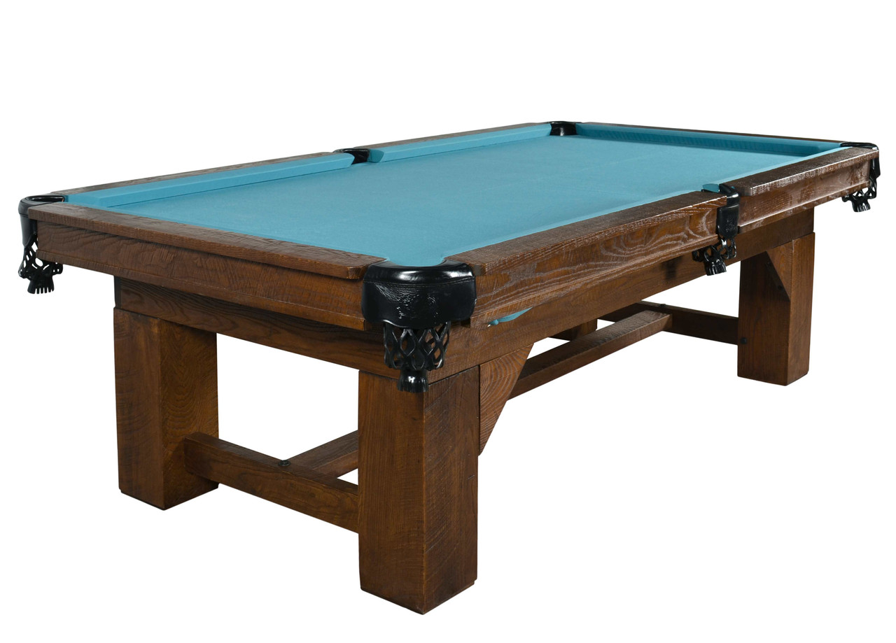 Bungalow Ash Wood Slate Top Pool Table Room Scene