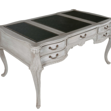 Mystique Gray Large Mahogany Writing Desk