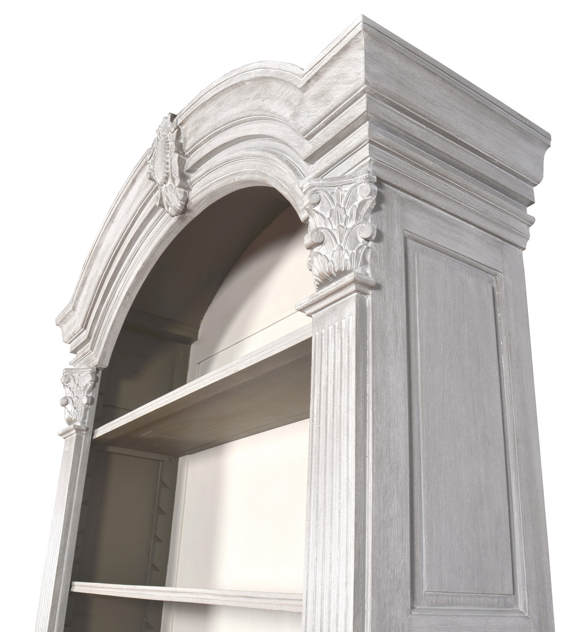 Mystique Gray Continental Casual Bookcase Close Up Image