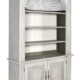 Mystique Gray Shell Library Bookcase