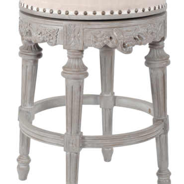 Mystique Gray Continental Swivel Counter Stool