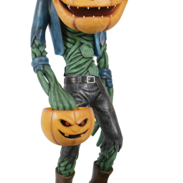 Scary Pumpkin Man with Candy Holder